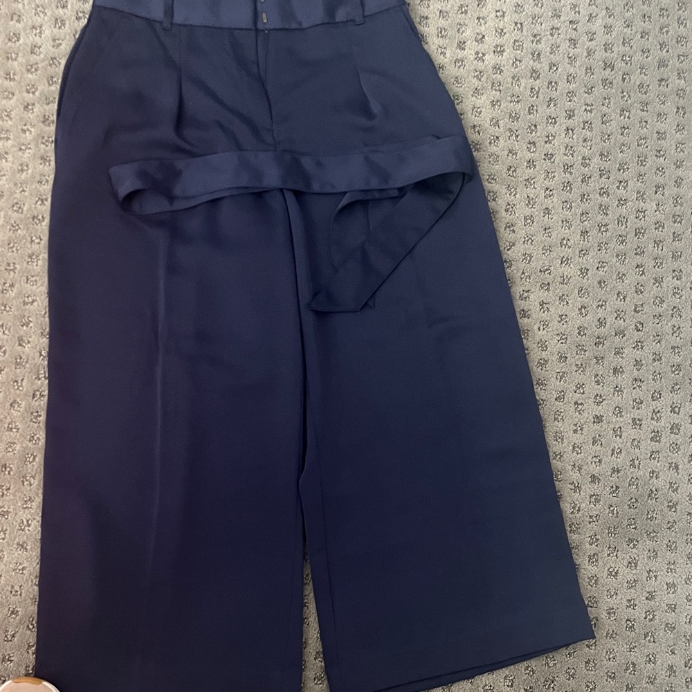 LOFT Navy Wide Leg Women's Pants